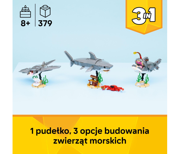 LEGO CREATOR 31381 Groźny rekin i skrzynia ze skarbem - 1473430 - zdjęcie 8